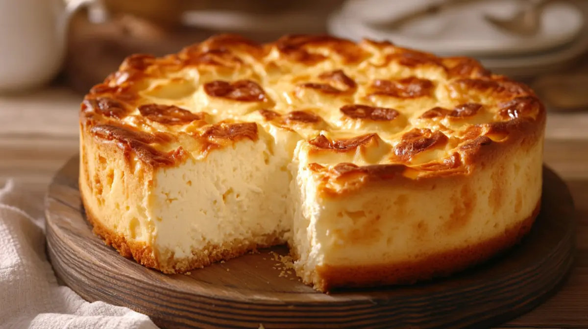 Visual of a delicious cottage cheese cake