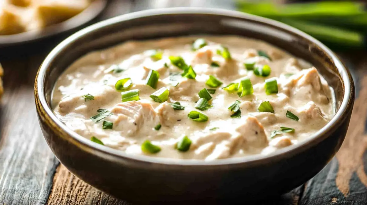 Deliciously creamy Crack Chicken Dip served hot