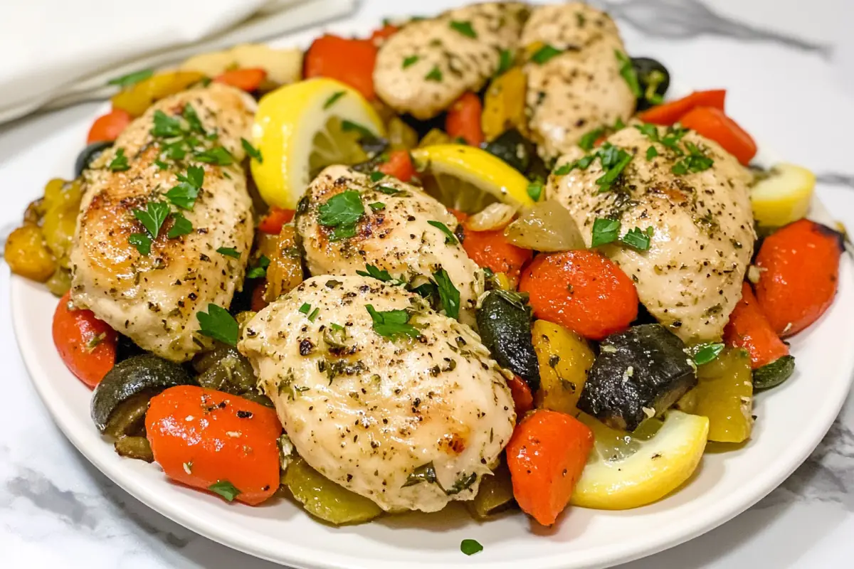 One-Pan Lemon Garlic Chicken