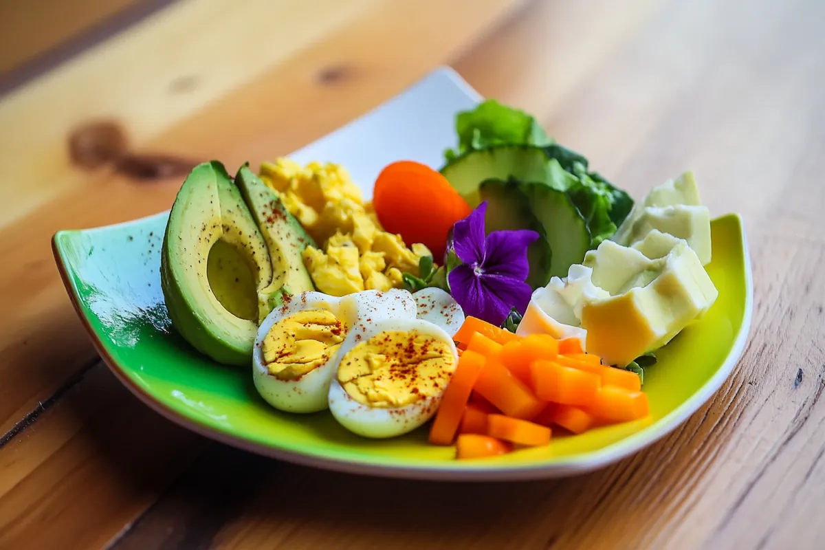 Colorful Savory Breakfast Plate