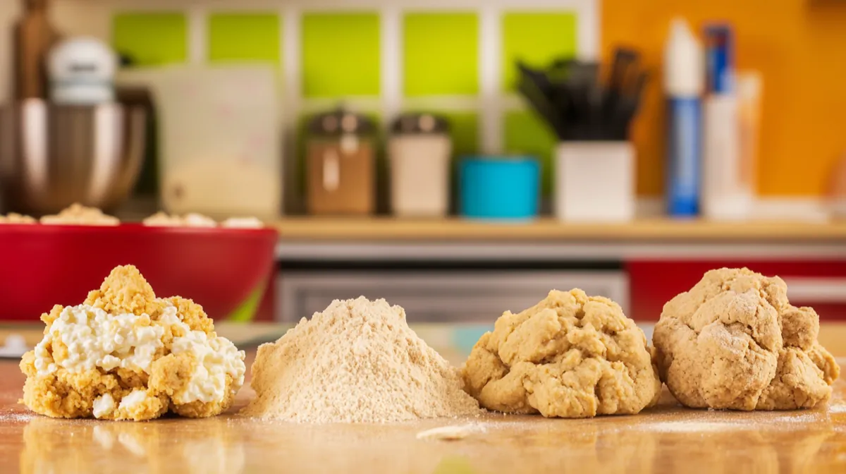 Image of different cottage cheese cookie dough variations