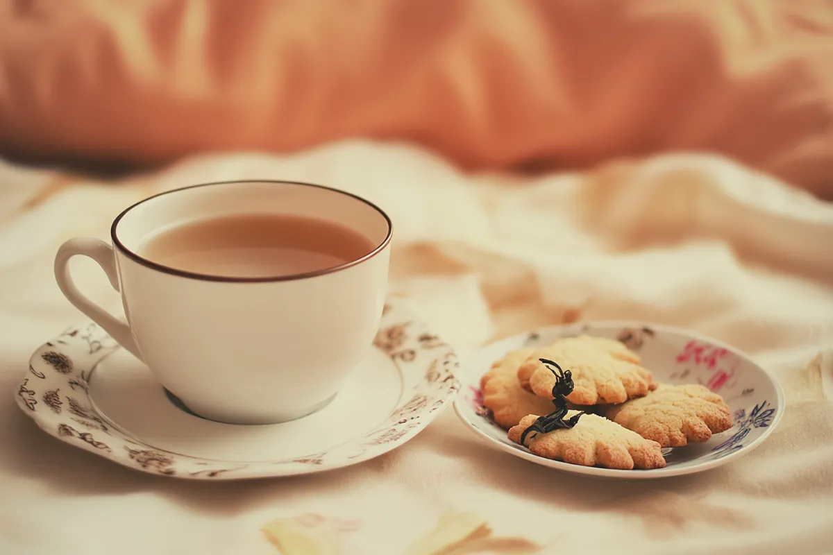 French Earl Grey tea with milk