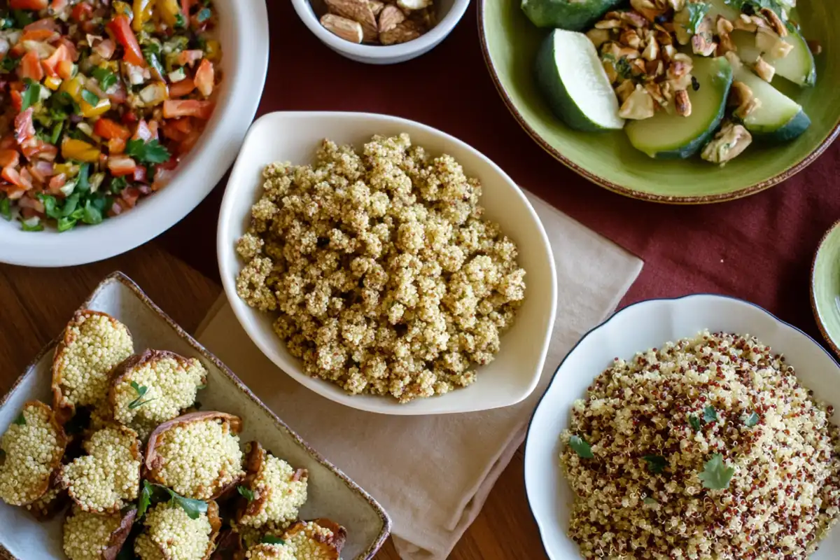 Puffed Quinoa Dishes
