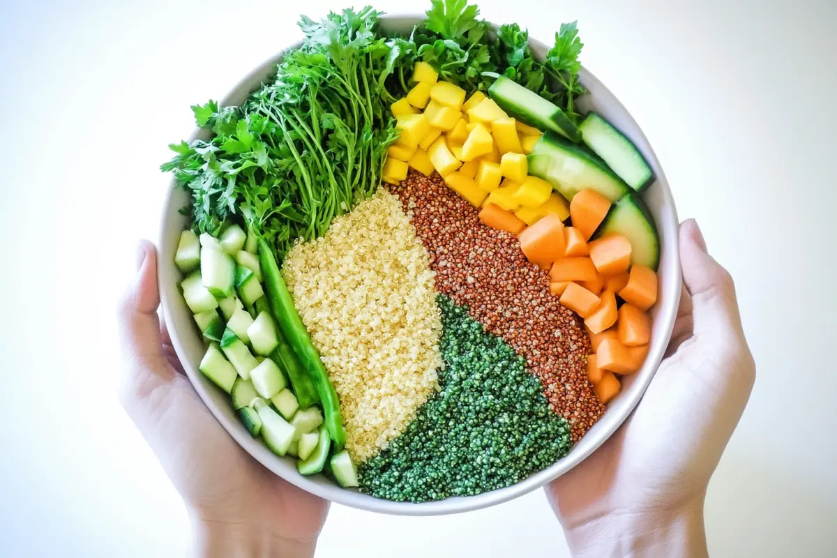 Enjoying healthy quinoa