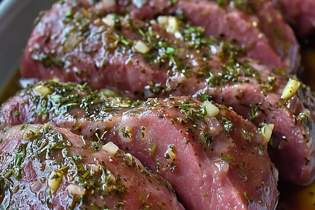 Cooking venison tenderloin, marinated venison tenderloin